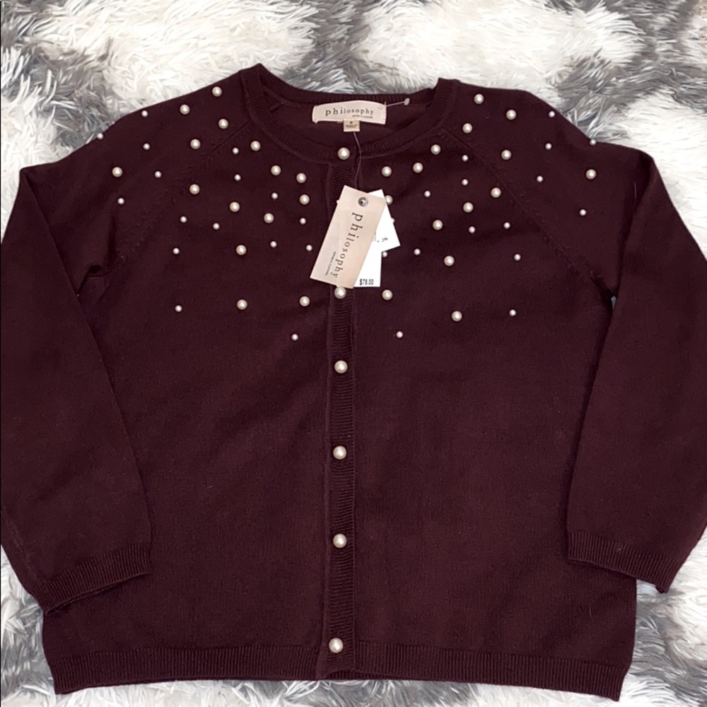 Women’s size small Philosophy button up cardigan